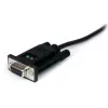 StarTech.com ICUSB232FTN 1-porttinen USB-nollamodeemi-RS232-DB9-sarja-DCE-sovitinkaapeli, FTDI, USB 2.0, musta
