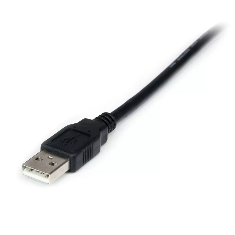StarTech.com ICUSB232FTN 1-porttinen USB-nollamodeemi-RS232-DB9-sarja-DCE-sovitinkaapeli, FTDI, USB 2.0, musta