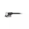 Kensington MICROSAVER 2.0 MK KANNETTAVAN TIETOKONEEN LUKKO, avain, teräs, musta, hopea