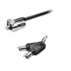 Kensington MICROSAVER 2.0 MK KANNETTAVAN TIETOKONEEN LUKKO, avain, teräs, musta, hopea