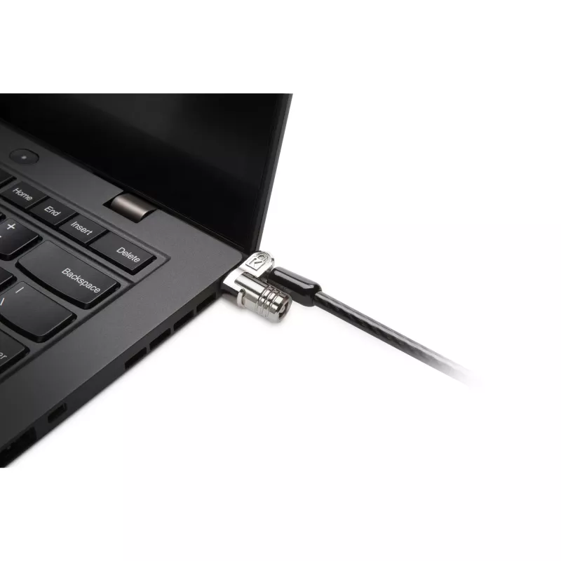 Kensington MICROSAVER 2.0 MK KANNETTAVAN TIETOKONEEN LUKKO, avain, teräs, musta, hopea