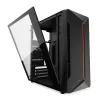 PC-kotelo KRUX Astro Cube musta — Cube-kotelo, tukee Micro ATX/Mini-ITX, 1×3,5 tuuman + 2×2,5 tuuman paikat, sivulasiseinä, max. virtalähde 28 cm, max. jäähdytyskorkeus 136 mm