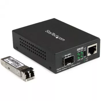 StarTech.com Gigabit Ethernet -kuitumediakonvertteri - kompakti - 850nm MM LC - 550m