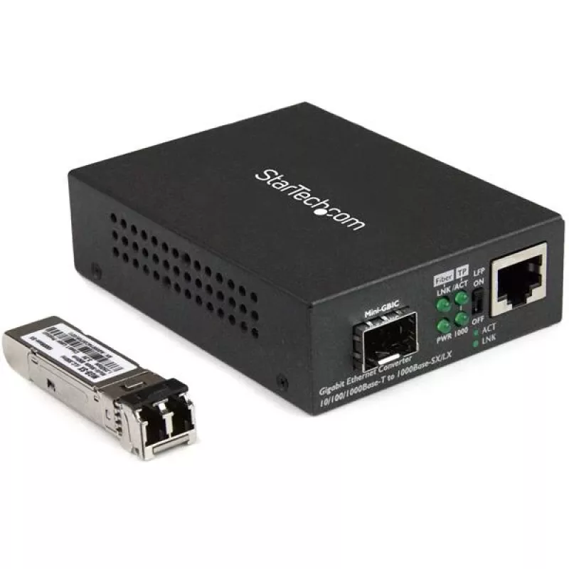 StarTech.com Gigabit Ethernet -kuitumediakonvertteri - kompakti - 850nm MM LC - 550m