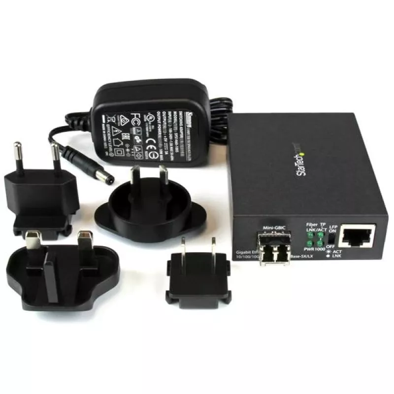 StarTech.com Gigabit Ethernet -kuitumediakonvertteri - kompakti - 850nm MM LC - 550m