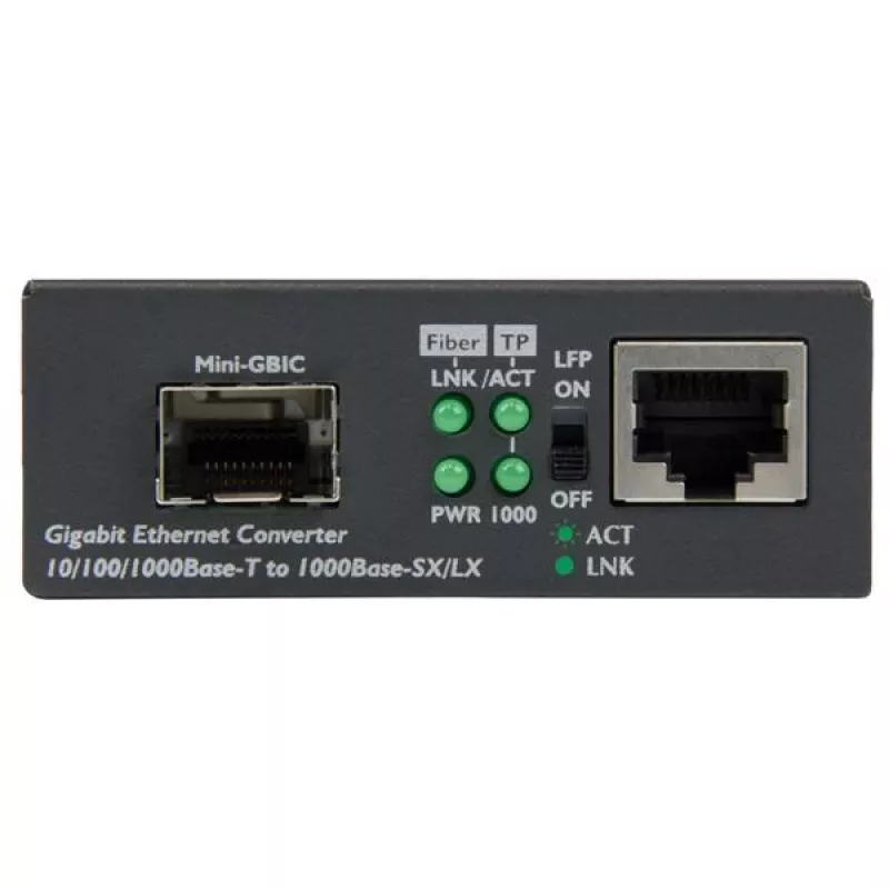 StarTech.com Gigabit Ethernet -kuitumediakonvertteri avoimella SFP-paikalla