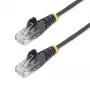StarTech.com 1 m CAT6-kaapeli – ohut – Snagless RJ45-liittimet – musta