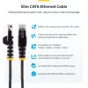 StarTech.com 3 m CAT6-kaapeli - ohut - Snagless RJ45-liittimet - musta