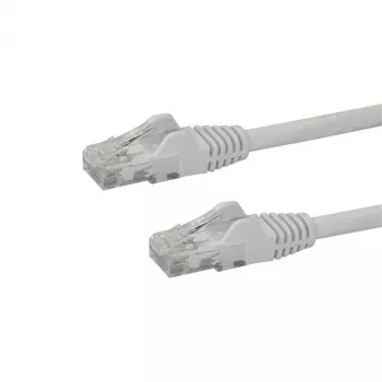 StarTech.com 10 m CAT6 Ethernet-kaapeli – valkoinen, CAT 6 Gigabit Ethernet-kaapeli – 250 MHz, 100 W PoE, RJ45, UTP, verkko-/patch-kaapeli, Snagless, vedonpoistolla, yksittäin testattu