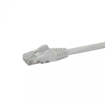 StarTech.com 10 m CAT6 Ethernet-kaapeli – valkoinen, CAT 6 Gigabit Ethernet-kaapeli – 250 MHz, 100 W PoE, RJ45, UTP, verkko-/patch-kaapeli, Snagless, vedonpoistolla, yksittäin testattu