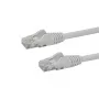StarTech.com 1 m CAT6 Ethernet-kaapeli – valkoinen CAT 6 Gigabit Ethernet-kaapeli – 250 MHz 100 W PoE RJ45 UTP verkko-/patch-kaapeli, Snagless ja vedonpoisto, yksittäin testattu