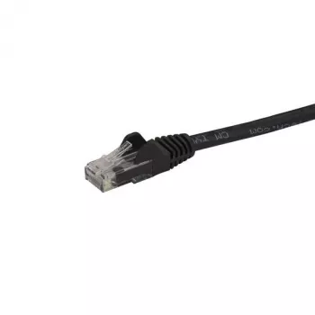 StarTech.com 3 m CAT6 Ethernet-kaapeli – musta CAT 6 Gigabit Ethernet-kaapeli – 250MHz 100W PoE RJ45 UTP verkko-/patch-kaapeli taittumissuojalla ja vedonpoistolla, yksittäin testattu