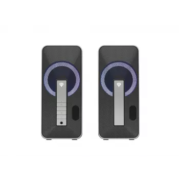 GENESIS Helium 100 BT RGB kaiutinsarja 10 W PC/kannettava musta, hopea 2.0-kanavaa Bluetooth