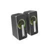 GENESIS Helium 100 BT RGB kaiutinsarja 10 W PC/kannettava musta, hopea 2.0-kanavaa Bluetooth