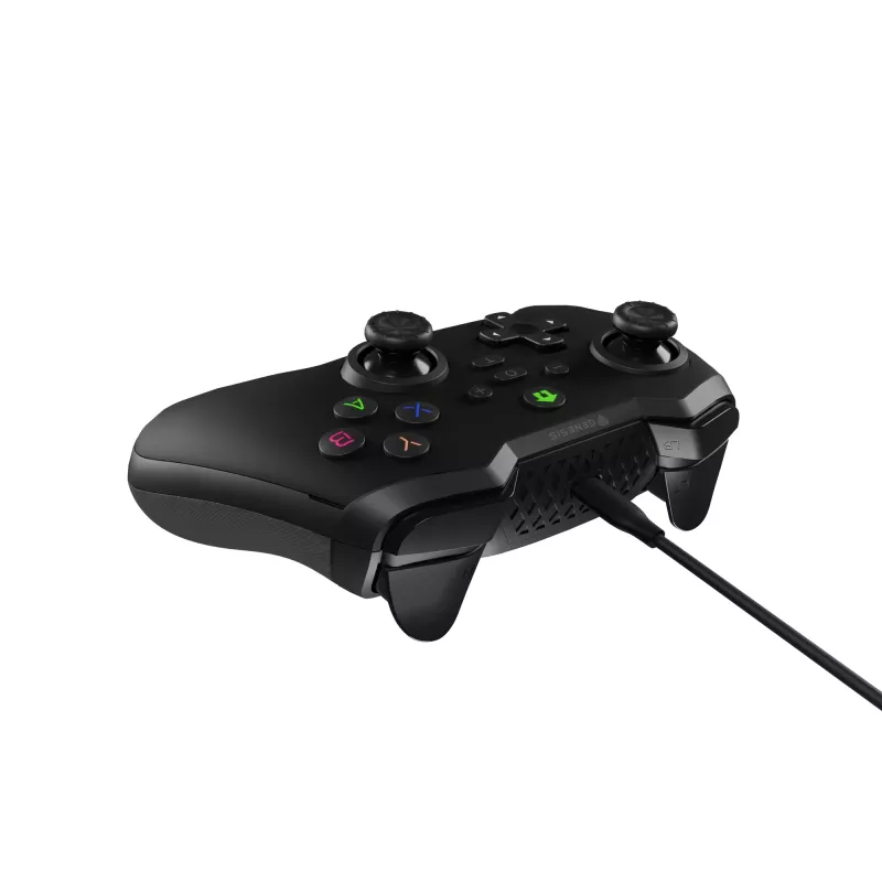 GENESIS Mangan 300 musta USB-peliohjain analoginen / digitaalinen Android, Nintendo Switch, PC