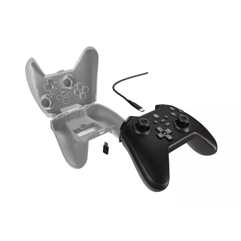 GENESIS Mangan 300 musta USB-peliohjain analoginen / digitaalinen Android, Nintendo Switch, PC