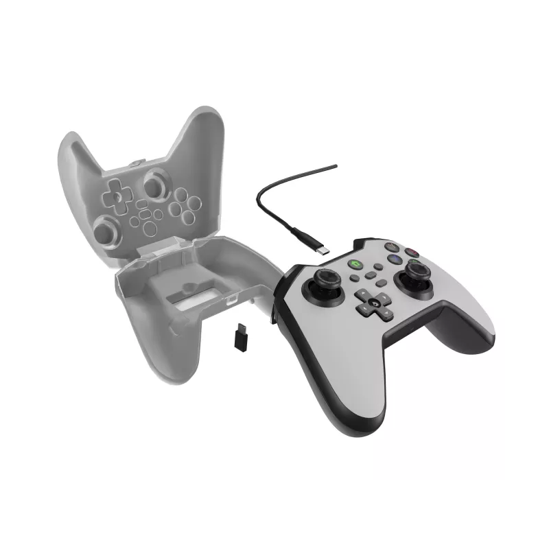 GENESIS Mangan 300 valkoinen USB-peliohjain analoginen / digitaalinen Android, Nintendo Switch, PC