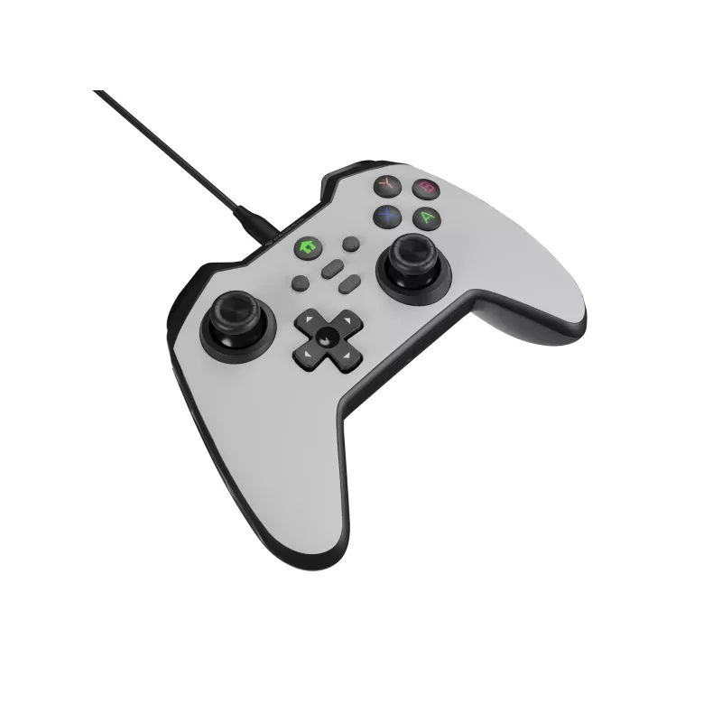 GENESIS Mangan 300 valkoinen USB-peliohjain analoginen / digitaalinen Android, Nintendo Switch, PC