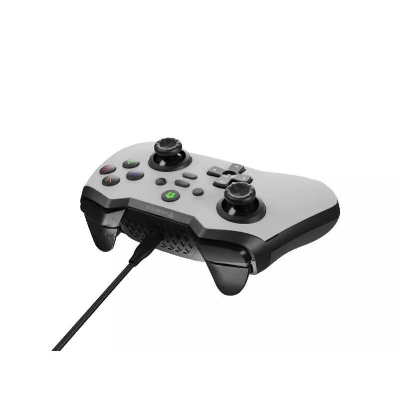 GENESIS Mangan 300 valkoinen USB-peliohjain analoginen / digitaalinen Android, Nintendo Switch, PC