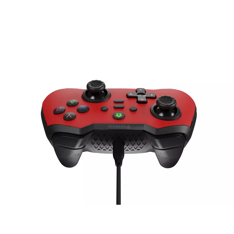 GENESIS Mangan 300 Red USB-peliohjain analoginen/digitaalinen Android, Nintendo Switch, PC