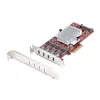 StarTech.com 4-porttinen USB Type-C PCIe-kortti, USB 3.2 10Gbps, USB-C PCI Express laajennuskortti, 4x itsenäinen USB-ohjain, Windows/Linux/macOS, TAA-yhteensopiva