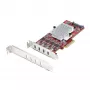 StarTech.com 4-porttinen USB Type-C PCIe-kortti, USB 3.2 10Gbps, USB-C PCI Express laajennuskortti, 4x itsenäinen USB-ohjain, Windows/Linux/macOS, TAA-yhteensopiva