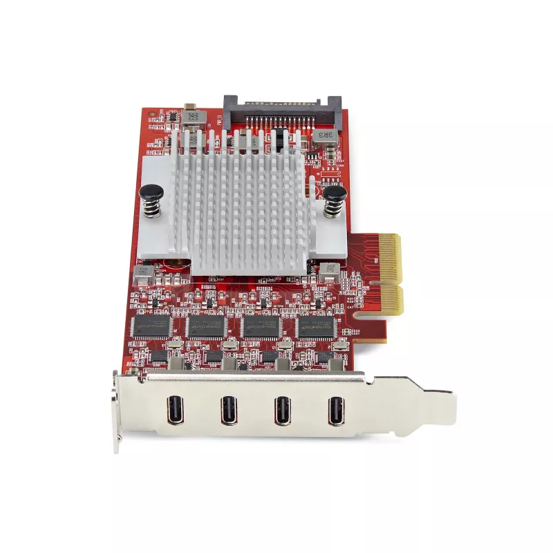 StarTech.com 4-porttinen USB Type-C PCIe-kortti, USB 3.2 10Gbps, USB-C PCI Express laajennuskortti, 4x itsenäinen USB-ohjain, Windows/Linux/macOS, TAA-yhteensopiva