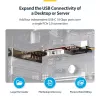 StarTech.com 4-porttinen USB Type-C PCIe-kortti, USB 3.2 10Gbps, USB-C PCI Express laajennuskortti, 4x itsenäinen USB-ohjain, Windows/Linux/macOS, TAA-yhteensopiva