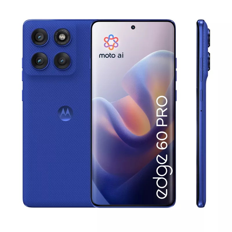 Motorola edge 60 pro 16,9 cm (6,67 tuuman) Dual SIM Android 15 5G USB Type-C 12 GB 512 GB 6000 mAh sininen