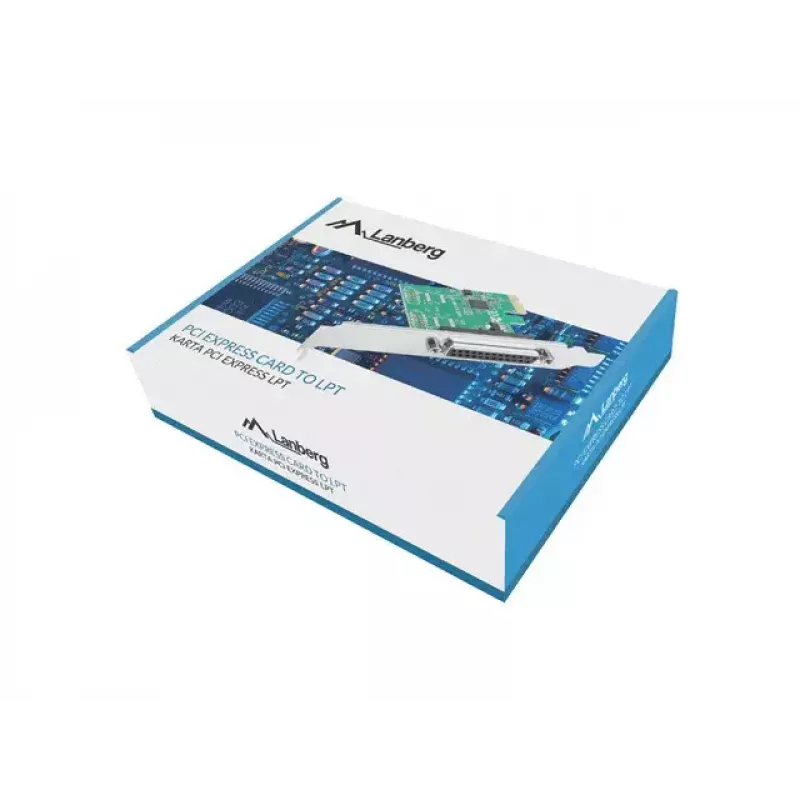 Lanberg PCE-LPT-001 PCIe-rinnakkaisporttikortti LPT (DB25), matala kiinnike