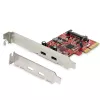 StarTech.com 2-porttinen USB 3.2 Gen 2 PCIe -kortti, USB-C 10 Gbps SuperSpeed PCI Express 3.0 x4 -ohjainkortti, USB Type-C -adapterikortti, vain data, Windows/macOS/Linux, TAA