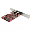 StarTech.com 2-porttinen USB 3.2 Gen 2 PCIe -kortti, USB-C 10 Gbps SuperSpeed PCI Express 3.0 x4 -ohjainkortti, USB Type-C -adapterikortti, vain data, Windows/macOS/Linux, TAA