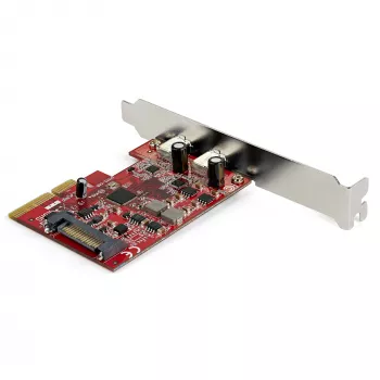 StarTech.com 2-porttinen USB 3.2 Gen 2 PCIe -kortti, USB-C 10 Gbps SuperSpeed PCI Express 3.0 x4 -ohjainkortti, USB Type-C -adapterikortti, vain data, Windows/macOS/Linux, TAA