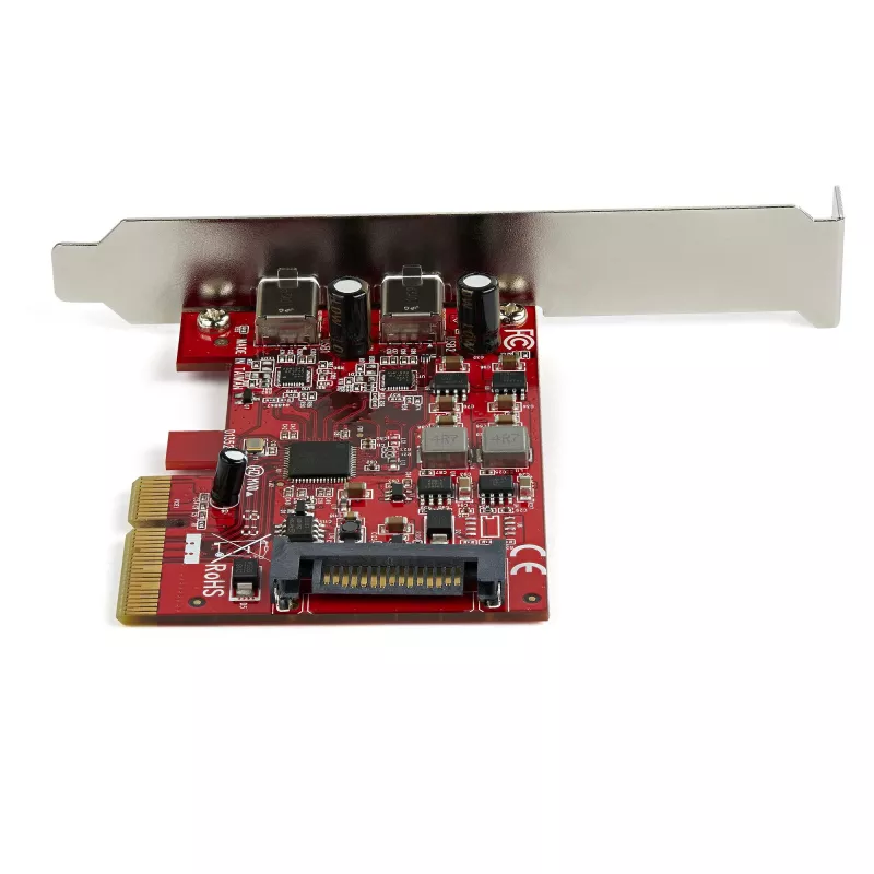 StarTech.com 2-porttinen USB 3.2 Gen 2 PCIe -kortti, USB-C 10 Gbps SuperSpeed PCI Express 3.0 x4 -ohjainkortti, USB Type-C -adapterikortti, vain data, Windows/macOS/Linux, TAA