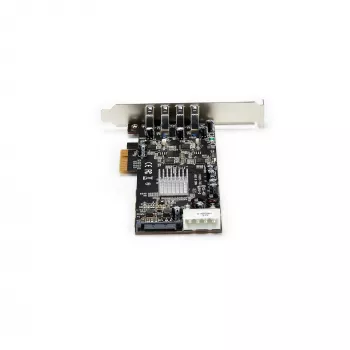 StarTech.com 4-porttinen USB 3.0 PCIe -kortti, jossa 4 erillistä 5 Gbit/s kanavaa (USB 3.1 Gen 1) – UASP – SATA/LP4-virtalähde – PCI Express -adapterikortti