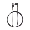 StarTech.com 1,8 m USB-A–USB-C-latauskaapeli suorakulmaliittimellä – kestävä pikalataus-USB-C-kaapeli – musta, USB 2.0 A–tyyppi C – kestävä aramidikuitu – 3A – USB-latauskaapeli