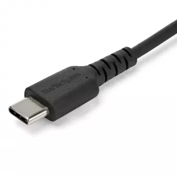 StarTech.com 2 m USB-A - USB-C -laturikaapeli – kestävä pikalataus- ja synkronointikaapeli USB 2.0 - USB Type-C -datakaapeli – kestävä TPE-kuori aramidikuitua M/M 3A musta – Samsung S10, iPad Pro, Pixel