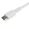 StarTech.com 1m USB-C-laturikaapeli – kestävä pikalataus- ja synkronointikaapeli USB 2.0 Type-C – USB-C-kannettavan laturikaapeli – TPE-päällyste aramidikuitu M/M 60W valkoinen – Samsung S10 S20 iPad Pro MS Surface