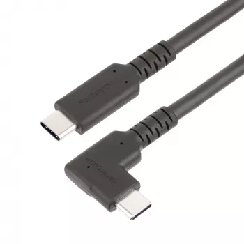 StarTech.com 2m USB-C-kaapeli, kulmikas, USB 5Gbps, 100W (5A) Power Delivery, 4K 60Hz DP Alt Mode, kestävä USB-C-kaapeli – Thunderbolt-yhteensopiva