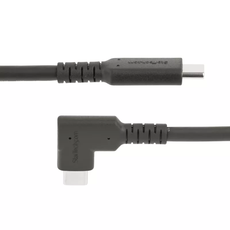 StarTech.com 2m USB-C-kaapeli, kulmikas, USB 5Gbps, 100W (5A) Power Delivery, 4K 60Hz DP Alt Mode, kestävä USB-C-kaapeli – Thunderbolt-yhteensopiva