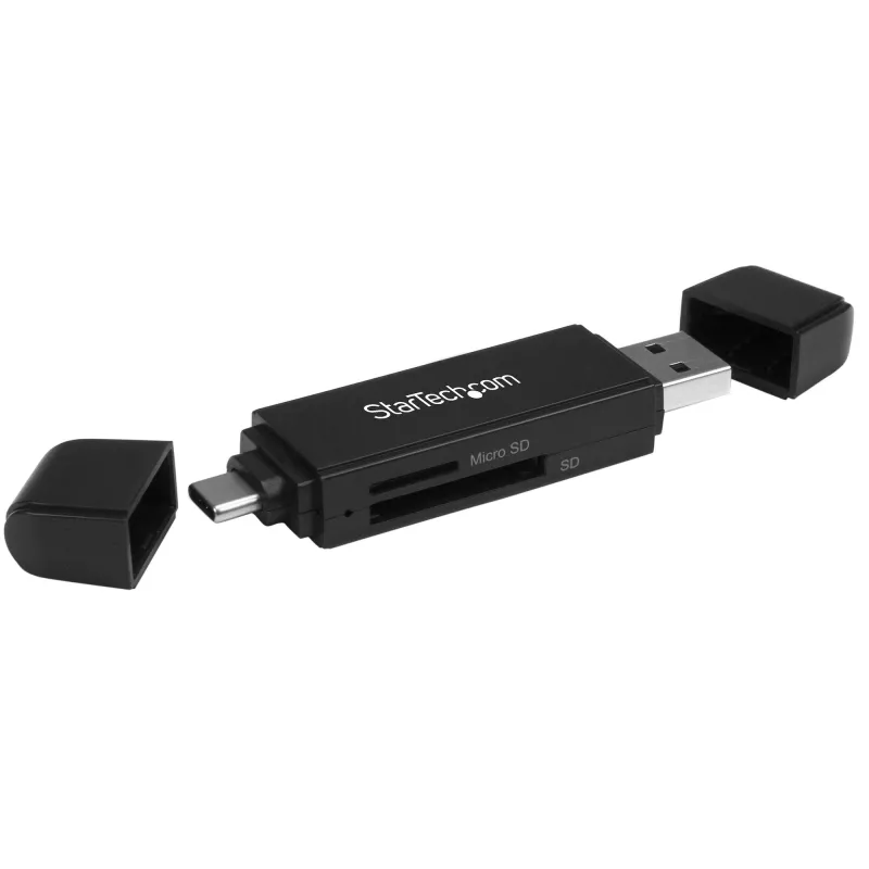 StarTech.com USB 3.0 -muistikortinlukija/-kirjoittaja SD- ja microSD-korteille – USB-C ja USB-A