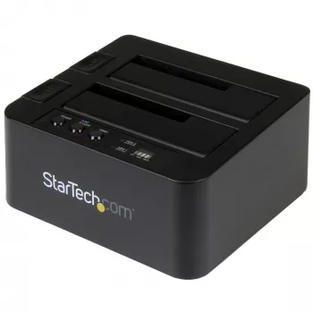 StarTech.com erillinen kiintolevyjen kahdentaja, kaksipaikkainen HDD/SSD-kloonaaja/kopioija, USB 3.1 (10 Gb/s) - SATA III HDD/SSD -telakka, kiintolevyjen kahdennustelakka, kiintolevykloonaaja