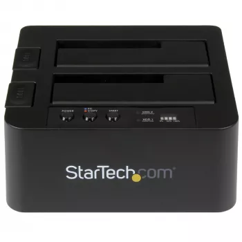 StarTech.com erillinen kiintolevyjen kahdentaja, kaksipaikkainen HDD/SSD-kloonaaja/kopioija, USB 3.1 (10 Gb/s) - SATA III HDD/SSD -telakka, kiintolevyjen kahdennustelakka, kiintolevykloonaaja