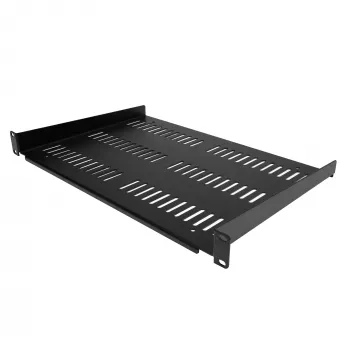 StarTech.com 1U-palvelinrack-hylly - yleinen tuuletettu rack-asennettava ulokekaukalo 19 tuuman verkkolaitteiden rackiin ja kaappiin - kestävä rakenne - kantavuus 55 lb/25 kg - 12 tuuman syvyinen hylly, musta