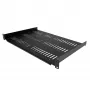 StarTech.com 1U-palvelinrack-hylly - yleinen tuuletettu rack-asennettava ulokekaukalo 19 tuuman verkkolaitteiden rackiin ja kaappiin - kestävä rakenne - kantavuus 55 lb/25 kg - 12 tuuman syvyinen hylly, musta