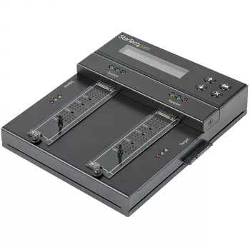 StarTech.com erillinen M.2 SATA- ja M.2 NVMe -kahdentaja ja -tyhjentäjä - HDD/SSD-kloonaaja/pyyhkijä M.2 PCIe AHCI/NVMe-, M.2 SATA-, 2,5/3,5 tuuman SATA-asemille - ulkoinen kiintolevyjen tyhjentäjä/kahdentaja, TAA