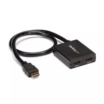 StarTech.com 4K HDMI 2 portin videosplitteri – 1x2 HDMI-splitteri – virransyöttö USB:lla tai virtalähteellä – 4K 30 Hz