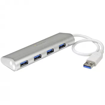 StarTech.com 4 portin USB-keskitin, USB A 4x USB-A-liitäntään, USB 5 Gbit/s, kestävä rakenne, väylävirralla toimiva, kannettava kannettavan tietokoneen USB 3.0 -keskitin
