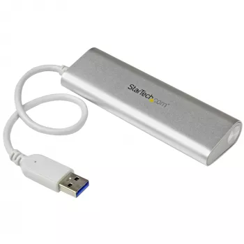 StarTech.com 4 portin USB-keskitin, USB A 4x USB-A-liitäntään, USB 5 Gbit/s, kestävä rakenne, väylävirralla toimiva, kannettava kannettavan tietokoneen USB 3.0 -keskitin