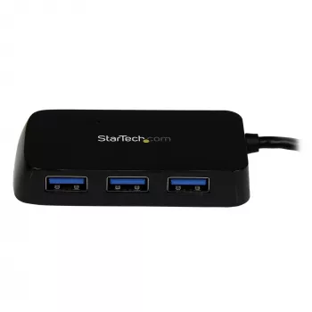 StarTech.com kannettava 4 portin SuperSpeed mini USB 3.0 -keskitin - musta~Kannettava 4 portin SuperSpeed mini USB 3.0 -keskitin - 5 Gbit/s - musta